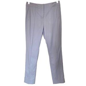 DOROTHEE SCHUMACHER WOOL BABY BLUE LAVENDER PASTEL HIGH RISE TAPERED TROUSERS
